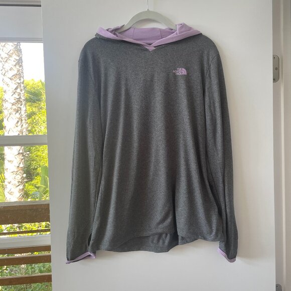 The North Face Reactor Hoodie in Gray, Flashdry, Size Medium CDR6‎ - Picture 1 of 10